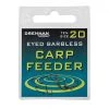 Drennan Eyed Barbless Carp Feeder Hooks Coarse & Match