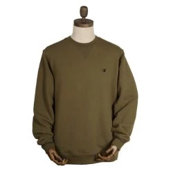 Carp & Specialist Thinking Anglers Olive Crew Neck
