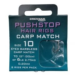 Coarse & Match Drennan Pushstop Hair Rigs Carp Match