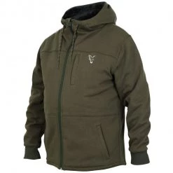 Fox Collection Green Silver Sherpa Hoody