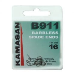 Kamasan B911 Barbless Spade End Hooks