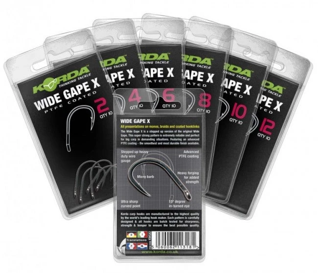 Korda Wide Gape X Hooks Carp & Specialist