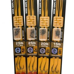 Carp & Specialist Fox Edges Wide Gape Rigs Brown